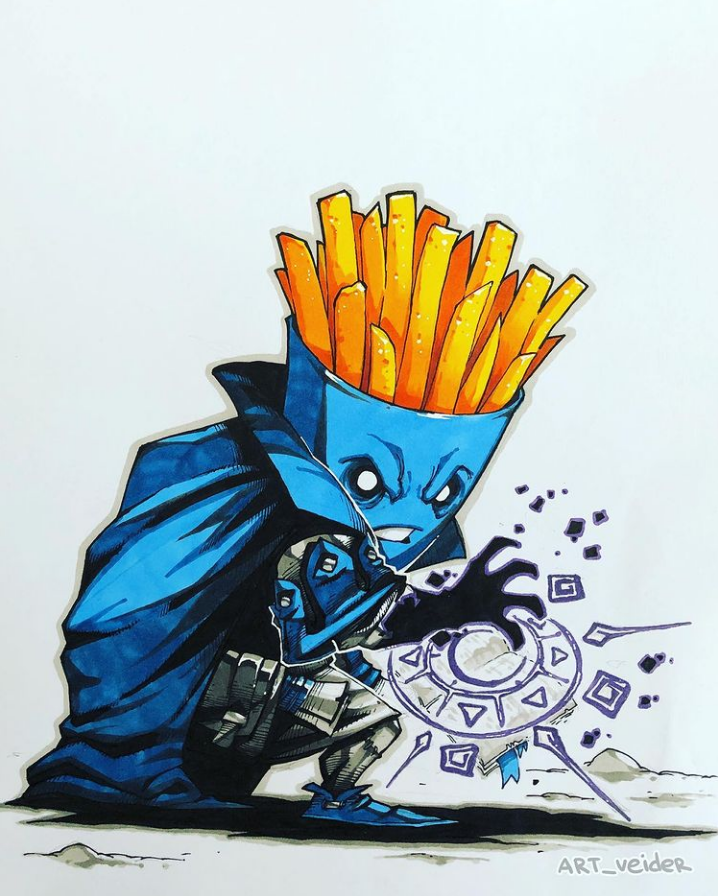 Food Fight! - French Fries Warlock